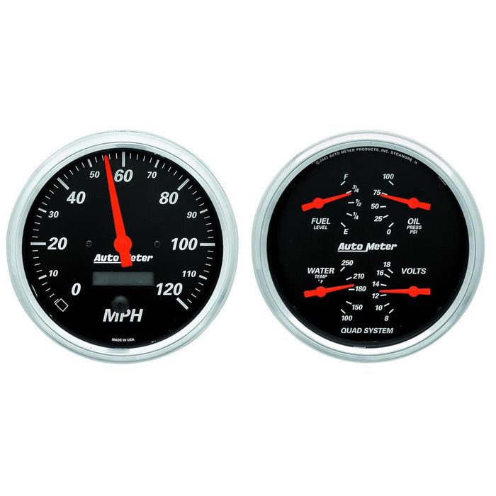AutoMeter AutoMeter Designer Black Series Analog Gauge Kits 1403 Autofit