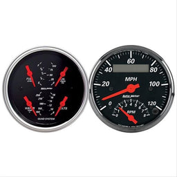 AutoMeter AutoMeter Designer Black Series Analog Gauge Kits 1409 Autofit