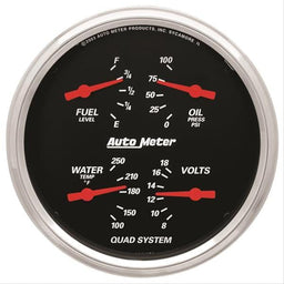 AutoMeter AutoMeter Designer Black Series Analog Gauge Kits 1419 Autofit