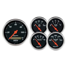 AutoMeter AutoMeter Designer Black Series Analog Gauge Kits 1421 Autofit
