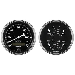 AutoMeter AutoMeter Old Tyme Black Series Analog Gauge Kits 1703 Autofit