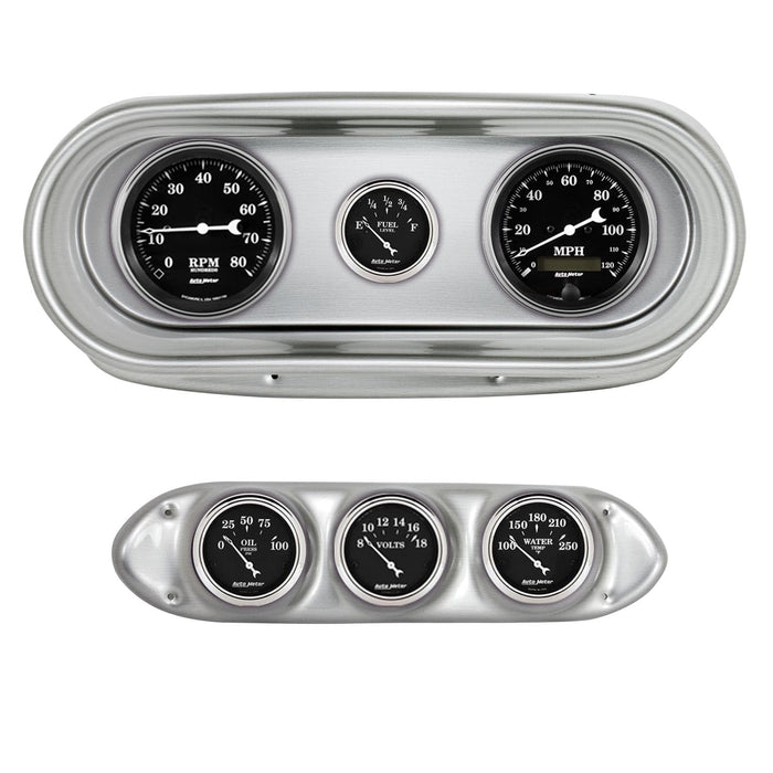 AutoMeter AutoMeter Old Tyme Black Series Instrument Clusters 2127-07 Autofit