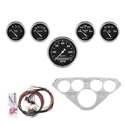 AutoMeter AutoMeter Old Tyme Black Series Instrument Clusters 7036-OTB Autofit