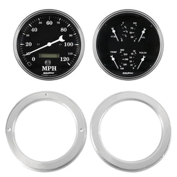 AutoMeter AutoMeter Old Tyme Black Series Instrument Clusters 7037-07 Autofit