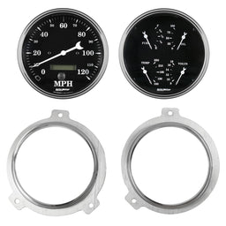 AutoMeter AutoMeter Old Tyme Black Series Instrument Clusters 7038-07 Autofit