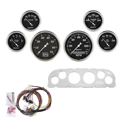 AutoMeter AutoMeter Old Tyme Black Series Instrument Clusters 7047-OTB Autofit