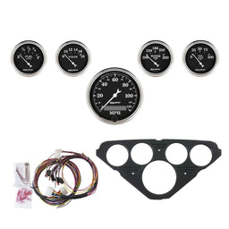 AutoMeter AutoMeter Old Tyme Black Series Instrument Clusters 7049-OTB Autofit