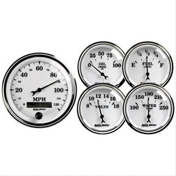 AutoMeter AutoMeter Old Tyme White II Analog Gauge Kits 1200 Autofit