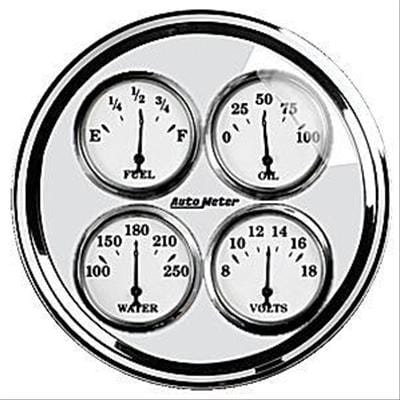 AutoMeter AutoMeter Old Tyme White II Analog Gauge Kits 1213 Autofit
