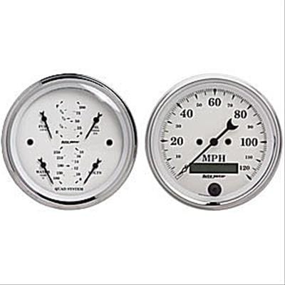 AutoMeter AutoMeter Old Tyme White Series Analog Gauge Kits 1600 Autofit