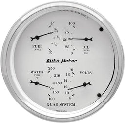 AutoMeter AutoMeter Old Tyme White Series Analog Gauge Kits 1603 Autofit