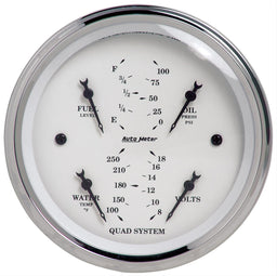 AutoMeter AutoMeter Old Tyme White Series Analog Gauge Kits 1619 Autofit