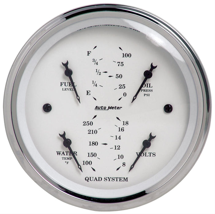 AutoMeter AutoMeter Old Tyme White Series Analog Gauge Kits 1619 Autofit