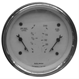 AutoMeter AutoMeter Old Tyme White Series Analog Gauge Kits 1624 Autofit