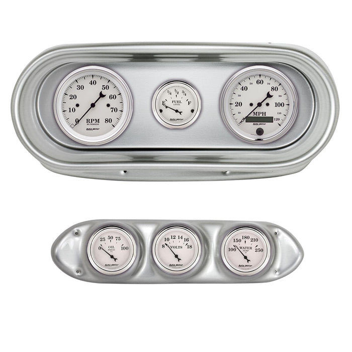 AutoMeter AutoMeter Old Tyme White Series Instrument Clusters 2127-08 Autofit