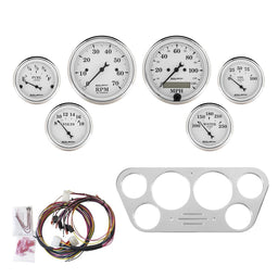 AutoMeter AutoMeter Old Tyme White Series Instrument Clusters 7048-OTW Autofit