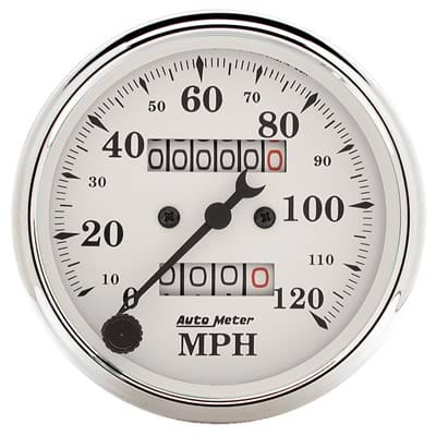AutoMeter AutoMeter Old Tyme White Series Speedometers 1693 Autofit