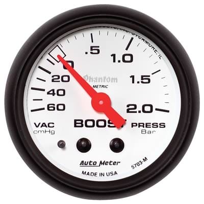 AutoMeter AutoMeter Phantom Analog Gauges 5703-M Autofit