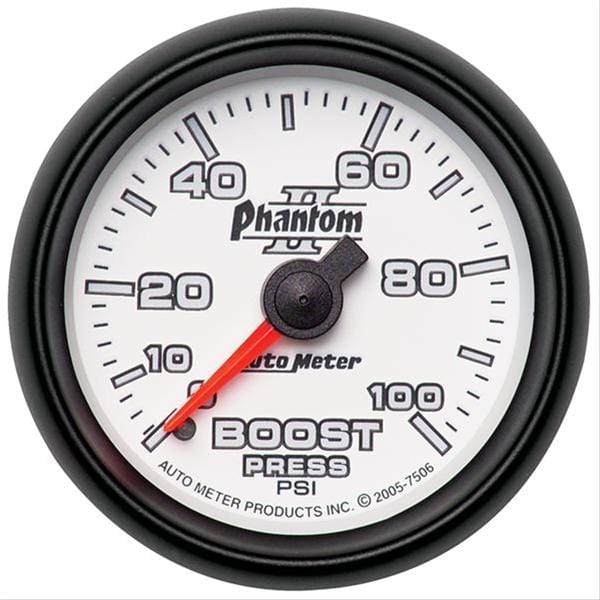AutoMeter AutoMeter Phantom II Analog Gauges 7506 Autofit