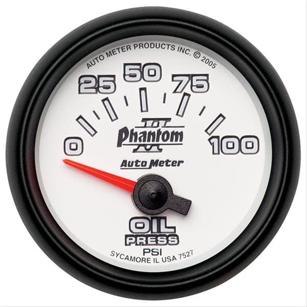 AutoMeter AutoMeter Phantom II Analog Gauges 7527 Autofit