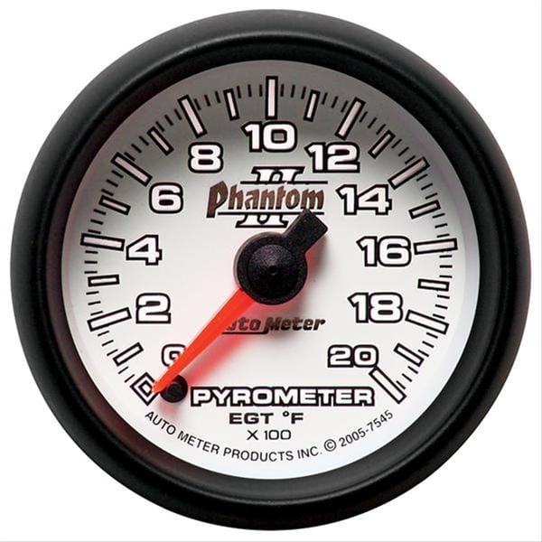 AutoMeter AutoMeter Phantom II Analog Gauges 7545 Autofit