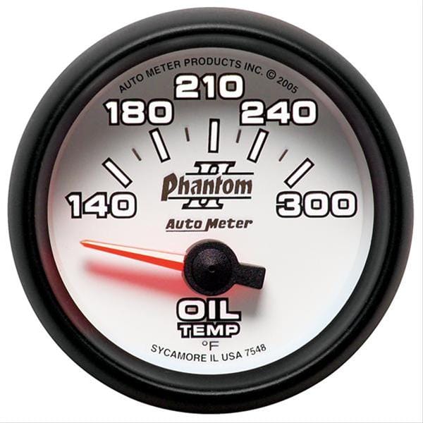 AutoMeter AutoMeter Phantom II Analog Gauges 7548 Autofit