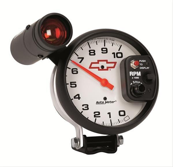 AutoMeter AutoMeter Phantom Monster Shift-Lite Chevy Bowtie Tachometers 5899-00406 Autofit