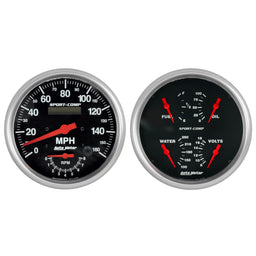 AutoMeter AutoMeter Sport-Comp Analog Gauge Kits 3505 Autofit
