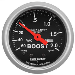 AutoMeter AutoMeter Sport-Comp Analog Gauges 3303-J Autofit