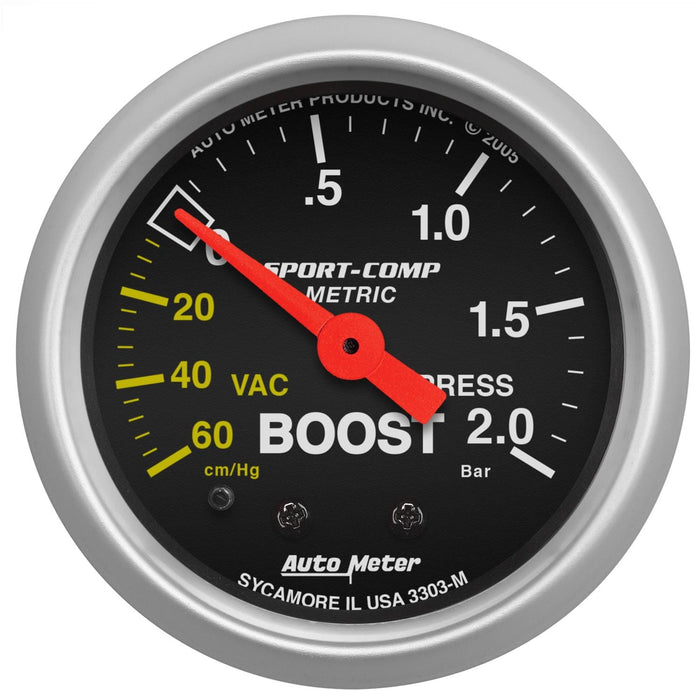 AutoMeter AutoMeter Sport-Comp Analog Gauges 3303-M Autofit