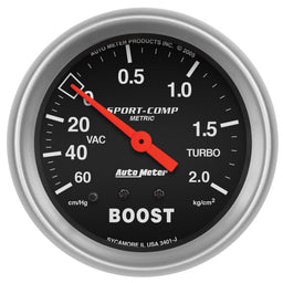 AutoMeter AutoMeter Sport-Comp Analog Gauges 3401-J Autofit