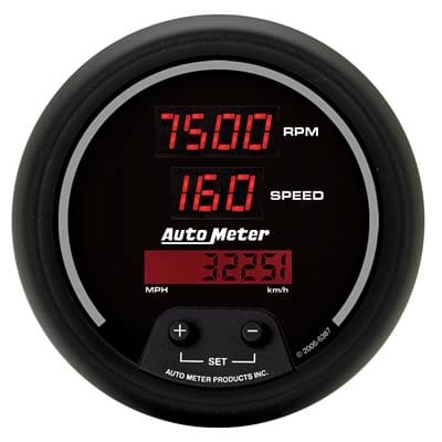 AutoMeter AutoMeter Sport-Comp Digital Combination Speedometer/Tachometer Gauges 6387 Autofit