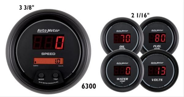 AutoMeter AutoMeter Sport-Comp Digital Series Gauge Kits 6300 Autofit