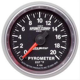AutoMeter AutoMeter Sport-Comp II Analog Gauges 3645 Autofit