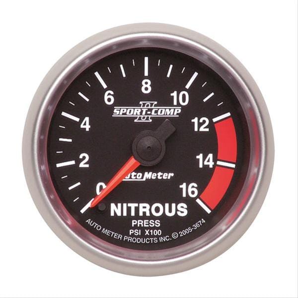AutoMeter AutoMeter Sport-Comp II Analog Gauges 3674 Autofit