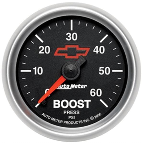 AutoMeter AutoMeter Sport-Comp II Chevy Red Bowtie Analog Gauges 3605-00406 Autofit