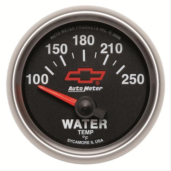 AutoMeter AutoMeter Sport-Comp II Chevy Red Bowtie Analog Gauges 3637-00406 Autofit