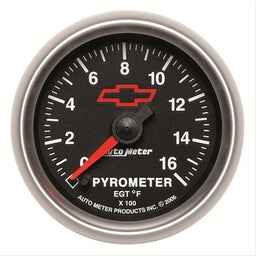 AutoMeter AutoMeter Sport-Comp II Chevy Red Bowtie Analog Gauges 3644-00406 Autofit