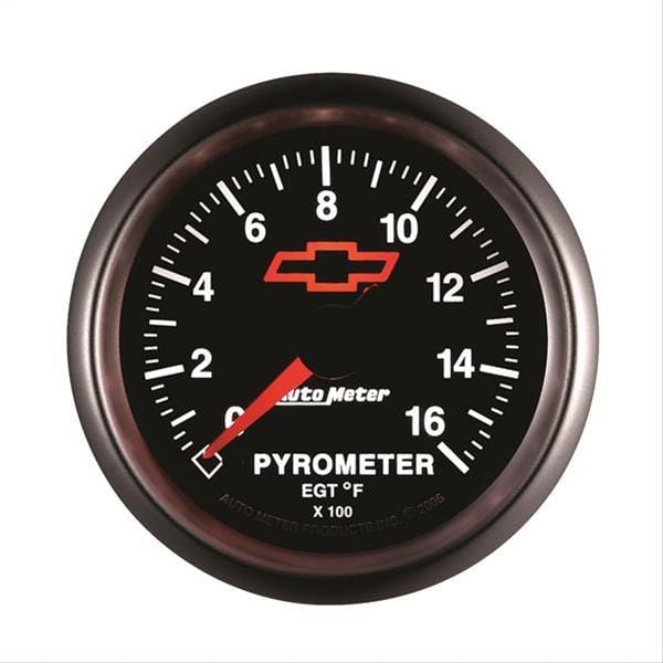 AutoMeter AutoMeter Sport-Comp II Chevy Red Bowtie Analog Gauges 3644-00406 Autofit