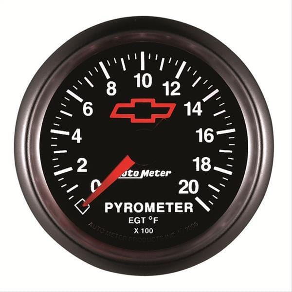 AutoMeter AutoMeter Sport-Comp II Chevy Red Bowtie Analog Gauges 3645-00406 Autofit
