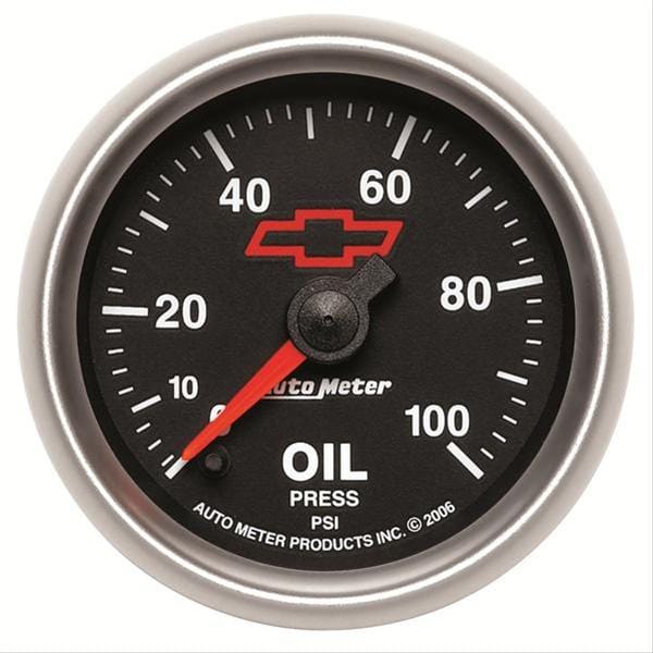 AutoMeter AutoMeter Sport-Comp II Chevy Red Bowtie Analog Gauges 3653-00406 Autofit