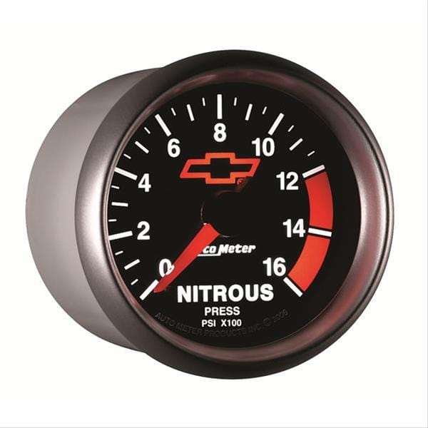 AutoMeter AutoMeter Sport-Comp II Chevy Red Bowtie Analog Gauges 3674-00406 Autofit