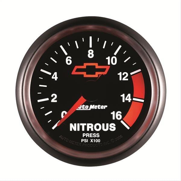 AutoMeter AutoMeter Sport-Comp II Chevy Red Bowtie Analog Gauges 3674-00406 Autofit