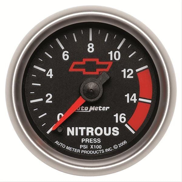 AutoMeter AutoMeter Sport-Comp II Chevy Red Bowtie Analog Gauges 3674-00406 Autofit