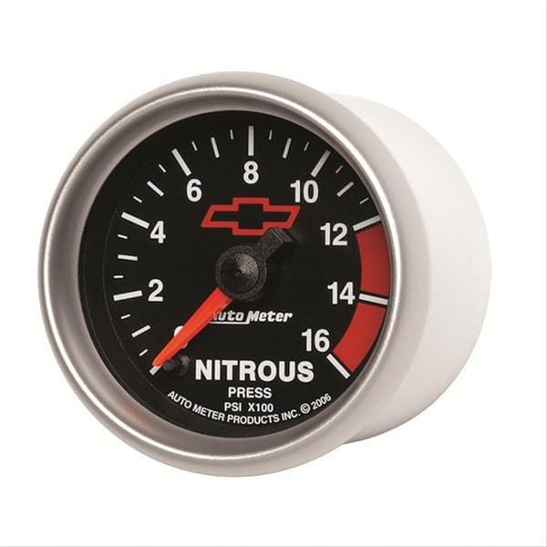 AutoMeter AutoMeter Sport-Comp II Chevy Red Bowtie Analog Gauges 3674-00406 Autofit