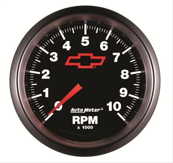 AutoMeter AutoMeter Sport-Comp II Chevy Red Bowtie Tachometers 3697-00406 Autofit
