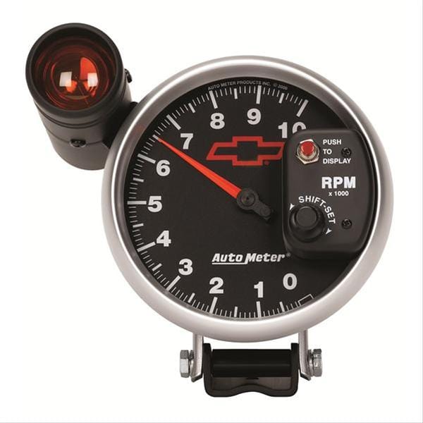 AutoMeter AutoMeter Sport-Comp II Chevy Red Bowtie Tachometers 3699-00406 Autofit