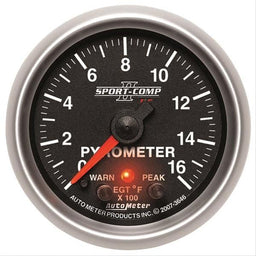 AutoMeter AutoMeter Sport-Comp II Pro-Control Analog Gauges 3646 Autofit