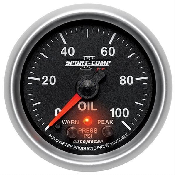 AutoMeter AutoMeter Sport-Comp II Pro-Control Analog Gauges 3652 Autofit