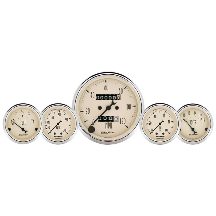 AutoMeter AutoMeter Traditional Street Rod Gauge Kits 1811 Autofit